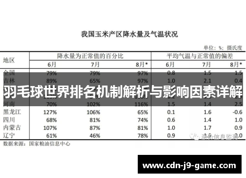 羽毛球世界排名机制解析与影响因素详解